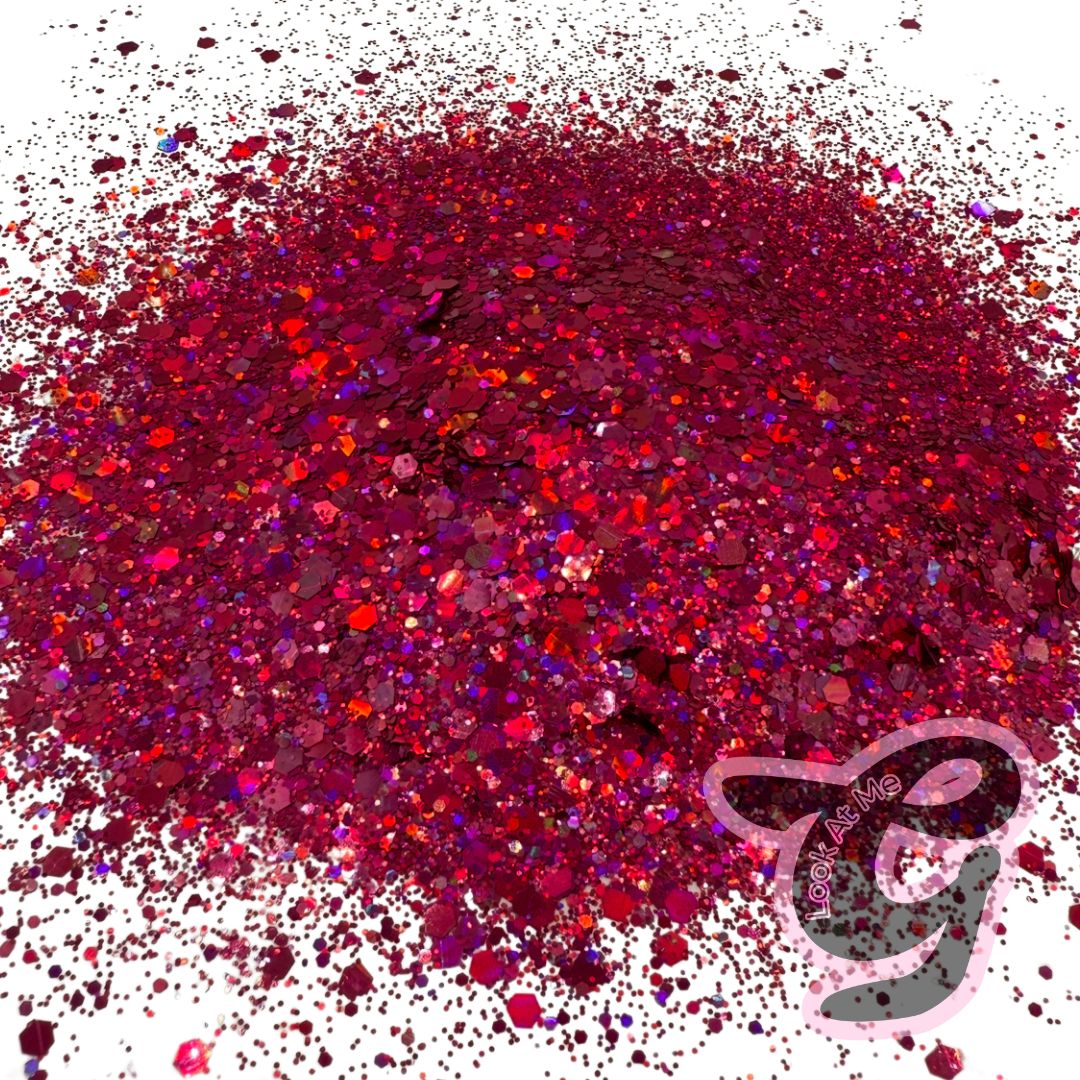 Single Tone Glitter "BERRY"