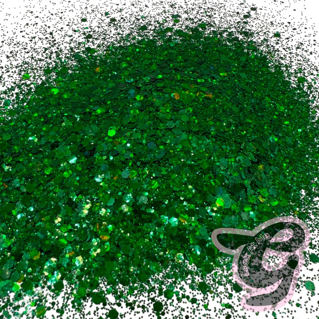 Single Tone Glitter "GREEN"