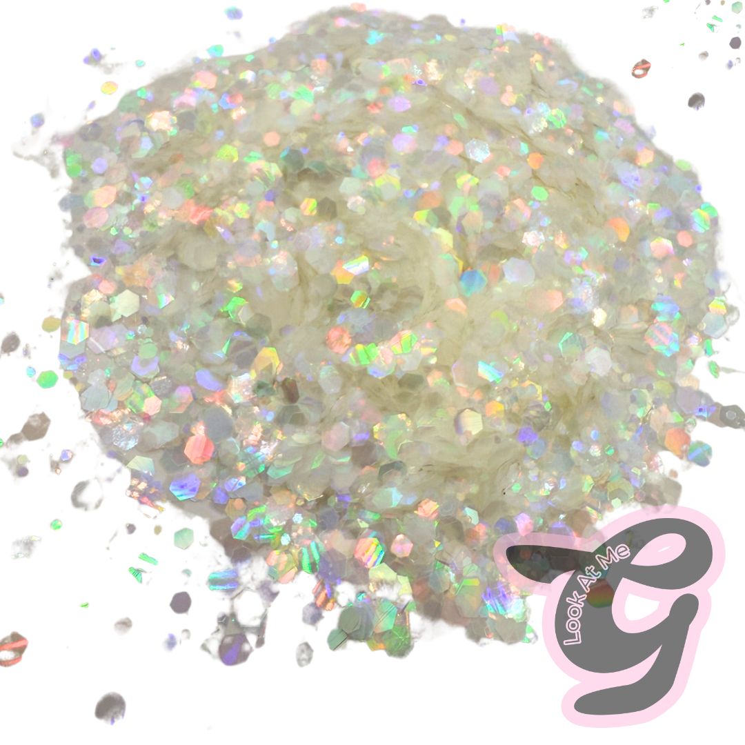 Single Tone Glitter "SLUSHY WHITE"