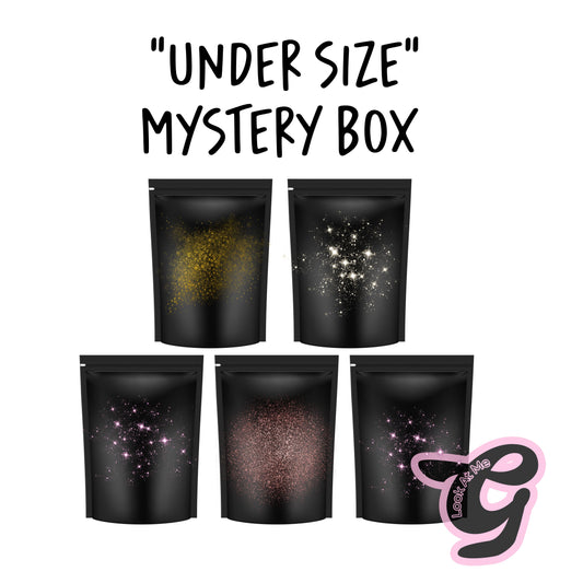 “Under size” mystery box.