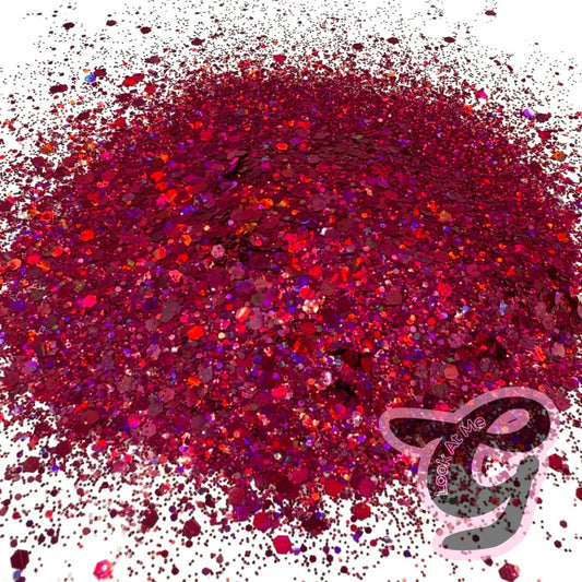 Single Tone Glitter "BERRY"