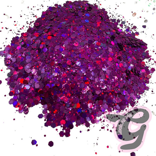 Single Tone Glitter "PLUM"