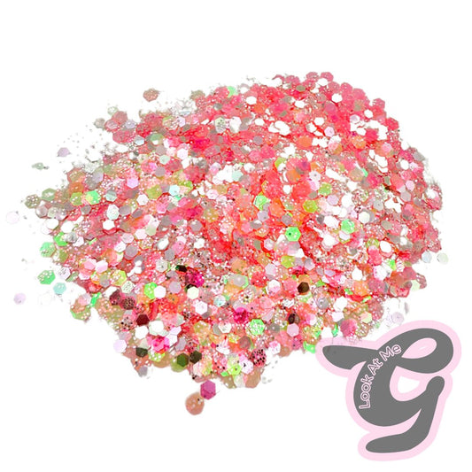 Iridescent Glitter "KISS"
