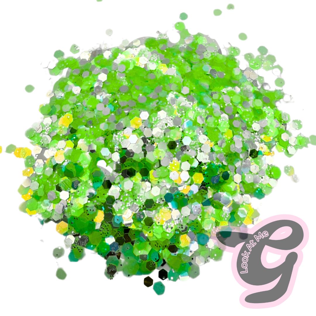 Iridescent Glitter "LIME"