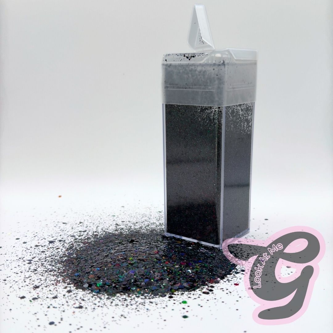 Single Tone Glitter "BLACK"