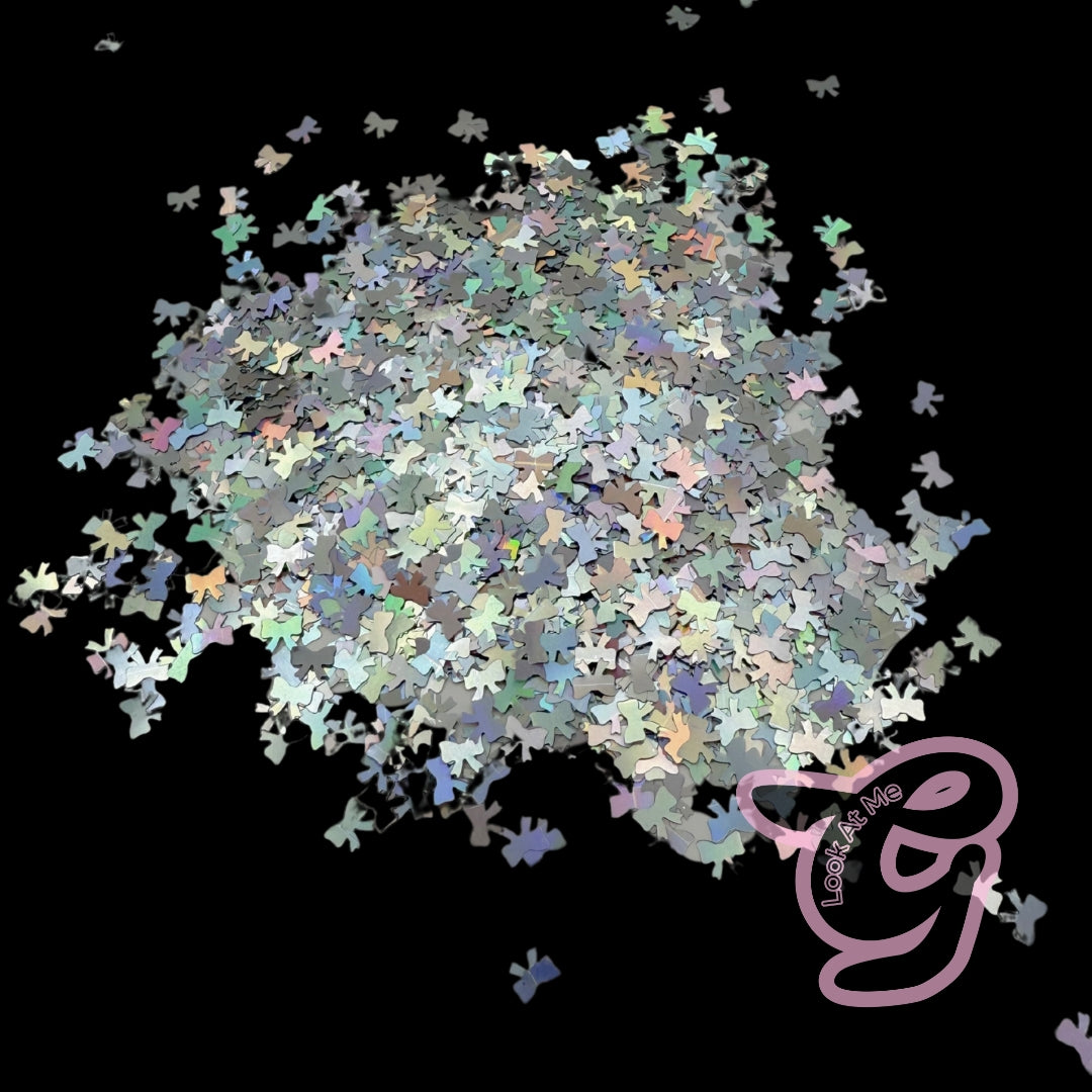 Glitter Shapes “BOWS” 50g