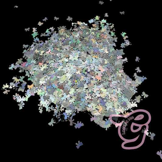Glitter Shapes “BOWS” 50g